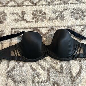 Felina 38D Bra Lined underwire Retail $49 Gray Triple Hook Bra Clasp